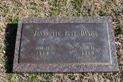 Jeannette <I>Best</I> Daniel 