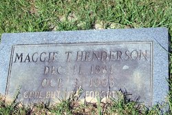 Maggie Minnie <I>Tadlock</I> Henderson 