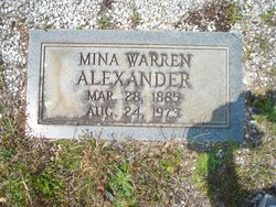 Mina <I>Warren</I> Alexander 