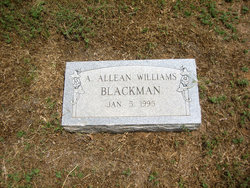A. Allean <I>Williams</I> Blackman 