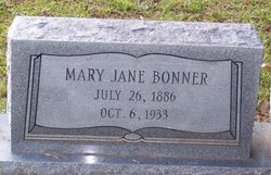Mary Jane <I>Bonner</I> Bonner 