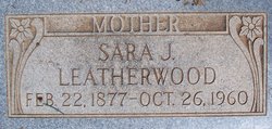 Sara Josephine “Josie” <I>Richardson</I> Leatherwood 