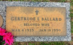 Gertrude Lena <I>Wilhelms</I> Ballard 