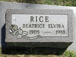 Beatrice Elvira <I>Arisman</I> Rice 