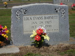 Lola <I>Evans</I> Barnett 