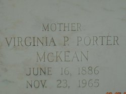 Virginia Pearl “Jennie” <I>Porter</I> McKean 