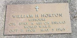 Corp William Herbert Horton 