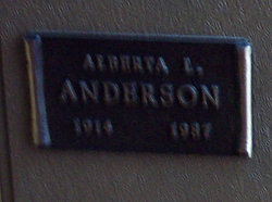 Alberta L Anderson 