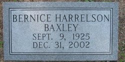 Bernice <I>Harrelson</I> Baxley 