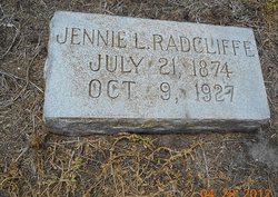 Mrs Jennie L. <I>Zeigler</I> Radcliffe 