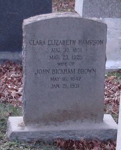 Clara Elizabeth <I>Hampson</I> Brown 