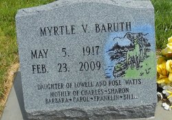 Myrtle V. <I>Watts</I> Baruth 