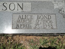 Alice Doherty <I>Bond</I> Dickinson 