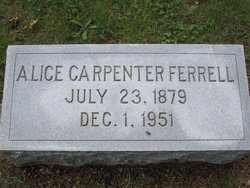 Clora Alice <I>Carpenter</I> Ferrell 