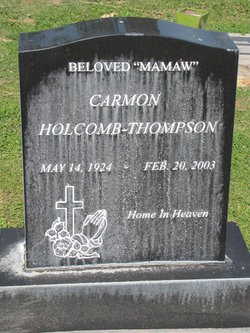 Lucy Carmon <I>Holcomb</I> Thompson 