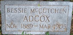 Bessie Alexine <I>McCutchen</I> Adcox 