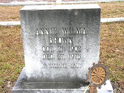 Annie Wilma Brown 