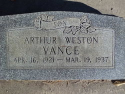 Arthur Weston Vance 
