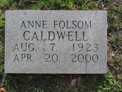 Anne Boyd <I>Folsom</I> Caldwell 