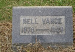 Ellen Grace “Nellie” <I>Bennett</I> Vance 