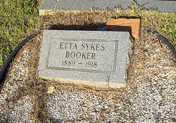 Etta <I>Sykes</I> Booker 