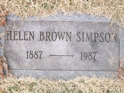 Helen <I>Brown</I> Simpson 
