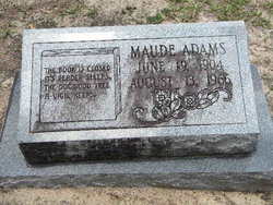 Maude Louise <I>Chappell</I> Adams 