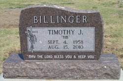 Timothy John “Tim” Billinger 