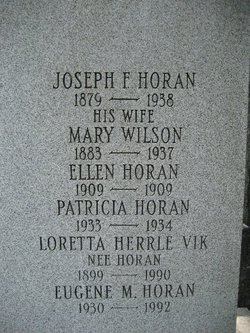 Mary C “Mamie” <I>Wilson</I> Horan 