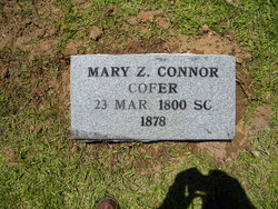 Mary Zebulon <I>Conner</I> Cofer 