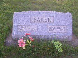 Alice Evelyn <I>Henry</I> Baker 