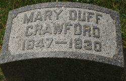 Mary <I>Duff</I> Crawford 