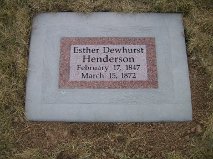 Esther <I>Dewhurst</I> Henderson 
