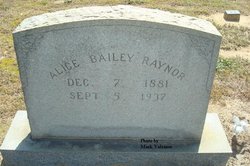 Alice <I>Bailey</I> Raynor 