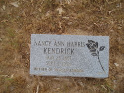 Nancy Ann <I>Harris</I> Kendrick 