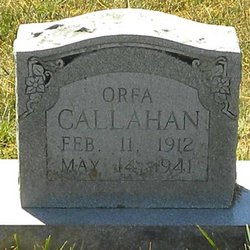 Orpha Grace “Orfa” <I>Dixon</I> Callahan 