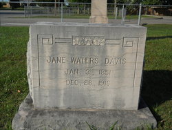 Jane <I>Waters</I> Davis 