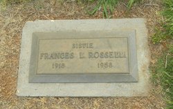 Frances Lorene “Sistie” <I>Smith</I> Rosselli 
