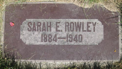 Sarah Ellen <I>Salter</I> Rowley 