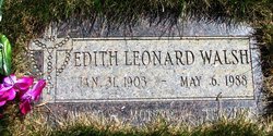 Edith <I>Leonard</I> Walsh 
