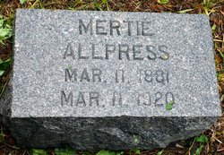Myrtle “Mertie” <I>Kelly</I> Allpress 