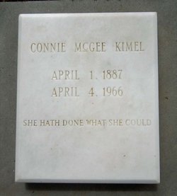 Connie Ethel <I>McGee</I> Kimel 