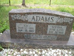 Bertha Ellen Jane <I>Simpson</I> Adams 