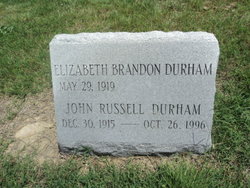 Elizabeth Sarah “Gigi” <I>Brandon</I> Durham 
