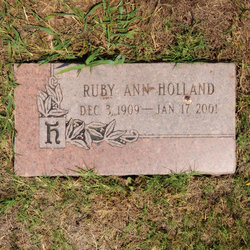 Ruby Ann <I>Cox</I> Holland 