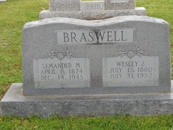 Lemander M <I>Cross</I> Braswell 