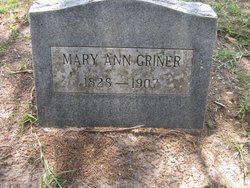 Mary Ann <I>Nelms</I> Griner 