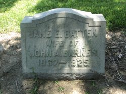 Jane Elizabeth <I>Batten</I> Barnes 