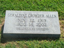 Geraldine Rae <I>Crowder</I> Allen 