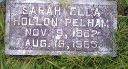 Sarah Ellen “Ella” <I>Hollon</I> Pelham 